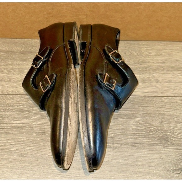 Ralph Lauren Collection Size 9.5D Gavrie Monk Strap Dress Shoes‎ Black Leather main image 12